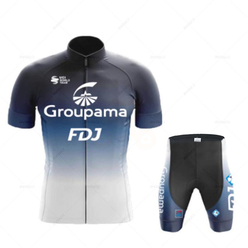 Fdj Team Cycling Jersey Set for Men, Cycling Clothing, MTB Bike Clothes, Uniform, Bicycle Suit, New, 2026