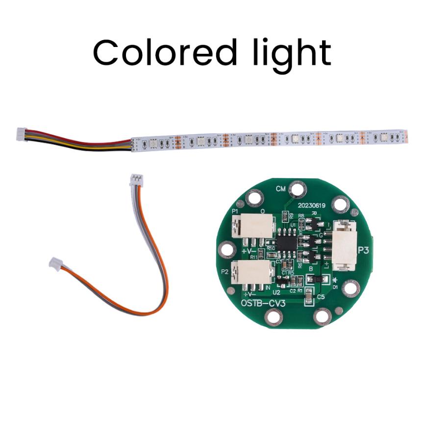 Round RGB LED Colorful River Light Touch Induction Switch Air Separator River Table Light Strip Cell DIY Coil Kit Drive Module