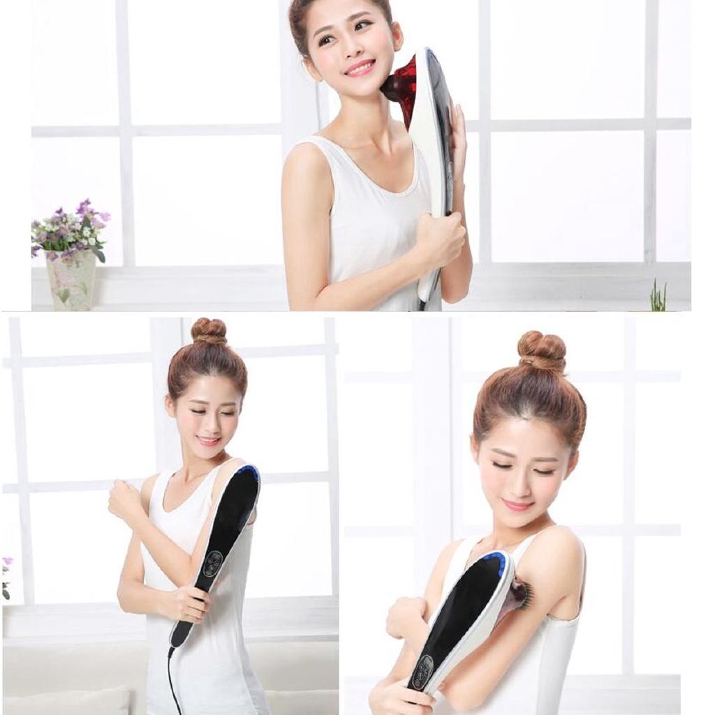 Electric cervical vertebra massager device Vibrating kneading shoulder back neck massage