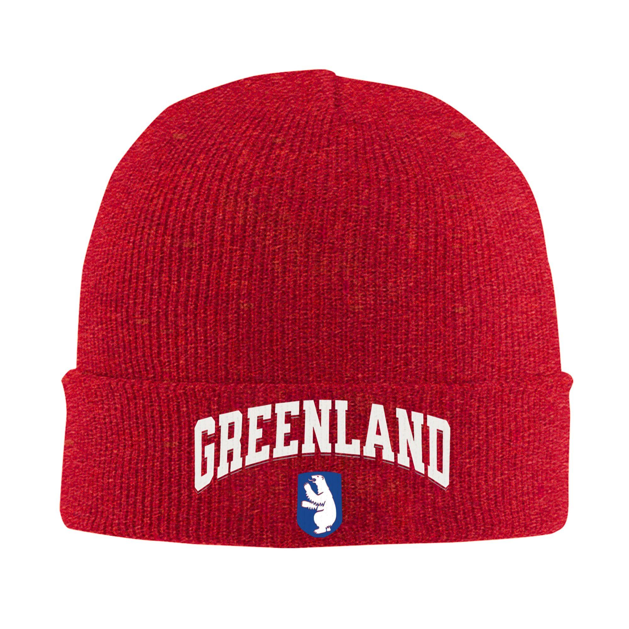 

Greenland Bear Logo Knit Hat Beanie Hats Hippie Warm Unisex Adult Bonnet Hats Autumn Graphic Cool Caps Gift One Size