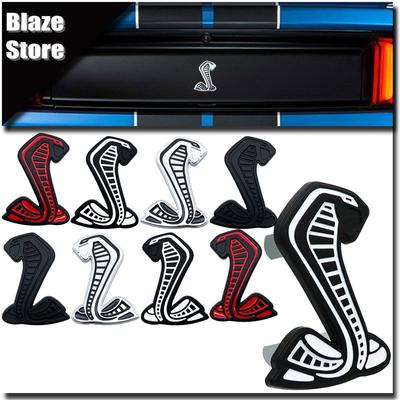 Cobra 3D Styling Metal Sticker Front Grille Badge Body Fender Car Rear Decal Decor Accessories For  SVT GT350 R GT500 Shelby