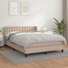 3127312 vidaXL Divan Bed with Mattress Cappuccino 140x190 Cm
