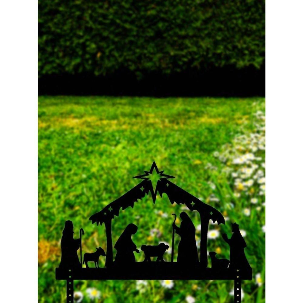 Outdoor Nativity Scene Projector Light, Christmas Laser Projector for Yard Wall Decor, Waterproof Holy Family Night Lamp for Holiday Party Decoration