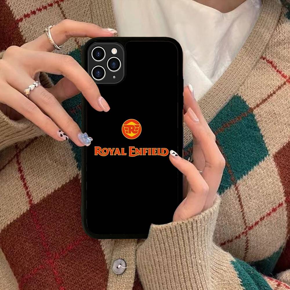 

R-ROYALS E-ENFIELDS Logo For IPhone 17 16 Pro Max Air 15 14 13 12 Mini Plus 11 Hard PC+TPU Phone Back Cover iPhone 15 pro