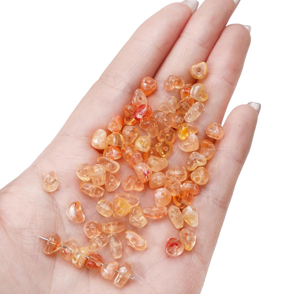 10g unregelmäßige Halo gebeizte kleine Kiesperlen Acryl lose Distanzperlen für DIY handgefertigte Armbänder Halskette Schlüsselanhänger Schmuckherstellung Zubehör