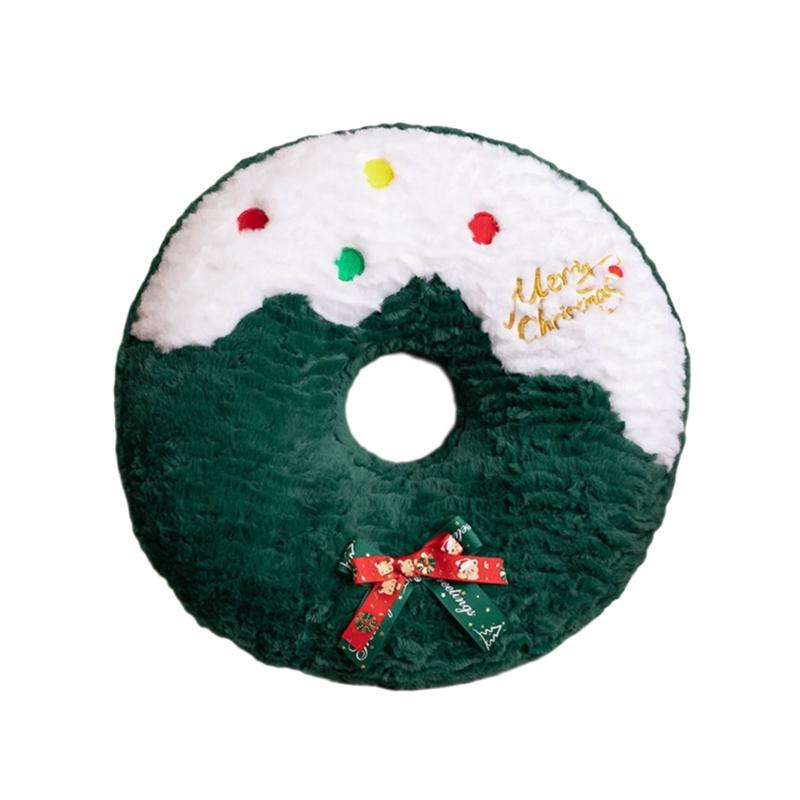 Plushie Throw Pillow Comfortable Christmas Holiday Cushion for Sofa and Bed Decoration Throw Pillows 1PC