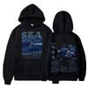 Mens Hooded Cotton Blend Sweatshirt With Printed Design Regular Fit Casual Wear