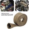 Hose HeatShield Sleeve, 9.8FT Wire Heat Basalt Fiber Fireproof Exhaust Pipe Wrap for Motorcycle and Car, Heat Protectors