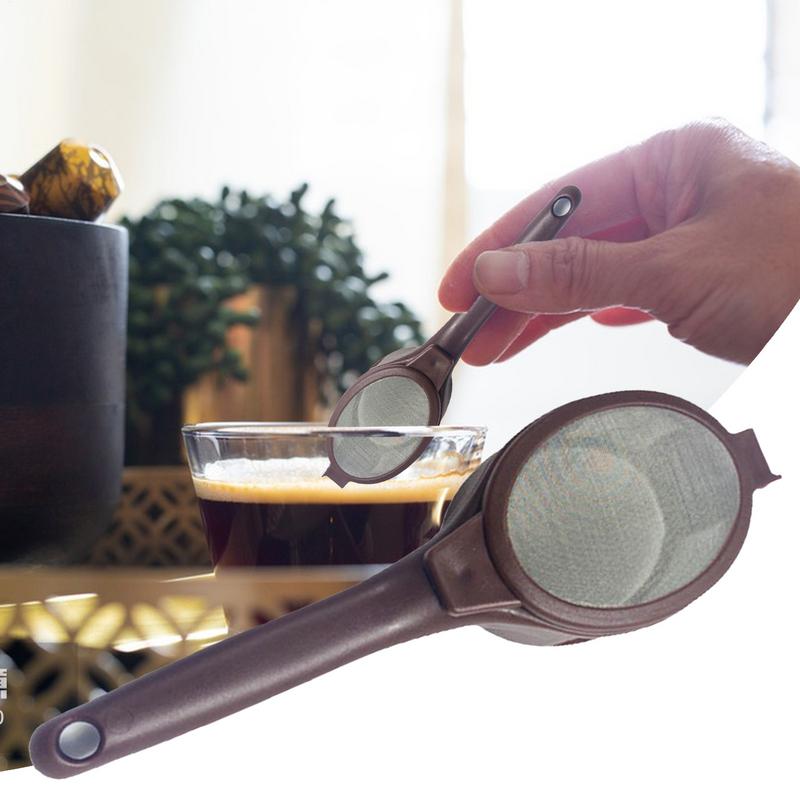 Coffee Capsule Powder Filter Spoon Tea Infuser Reusable Loose Leaf Strainer Bag Portable Mesh Tea Filter Coffee and Tea Tools