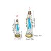 Virgin Mary Resin Statue - Religious Souvenir Interior Decoration Gift Jesus Religion Theme