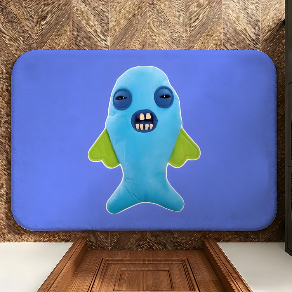 Toy F-Fuggler Floor Mat Soft Flannel Entrance Door Mat Non Slip Absorbent Bathroom Bedroom Floor Rug