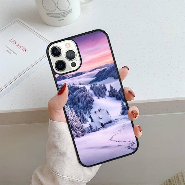 Winter Landscape Phone Case For iPhone 17 Air 13 12 14 15 16  Cover For Apple 14 15 16 Pro Max 6S Plus Coque
