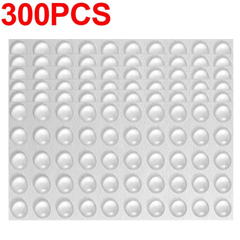 500/50pcs Self-Adhesive Clear Door Stop Rubber Damper Buffer Cabinet Bumpers Silicone Pads Furniture Protective Anti Slip Mat