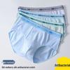 Comfortable Antibacterial Cotton Briefs for Teen Boys with Simple Lettering