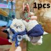 Wear Clothes Hat Bear Series Keychain With Pvc And Alloy Material For Gift Kids