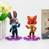 Zootopia 6-Piece Anime Figure Set Judy Nick Chief Bogo Action Figures Kids Toy Models Perfect Birthday Gift