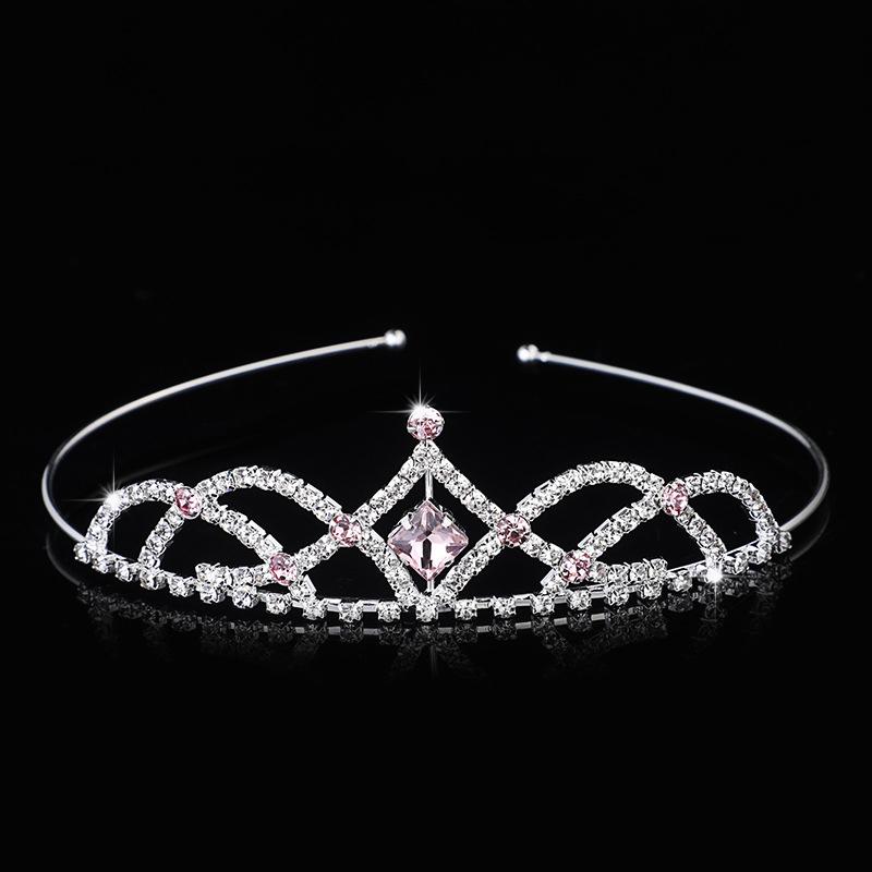 Rhinestone Crystal Tiara Princess Crown Rhinestone Headband Girls Crowns for Kids Wedding Prom Birthday Party Gift