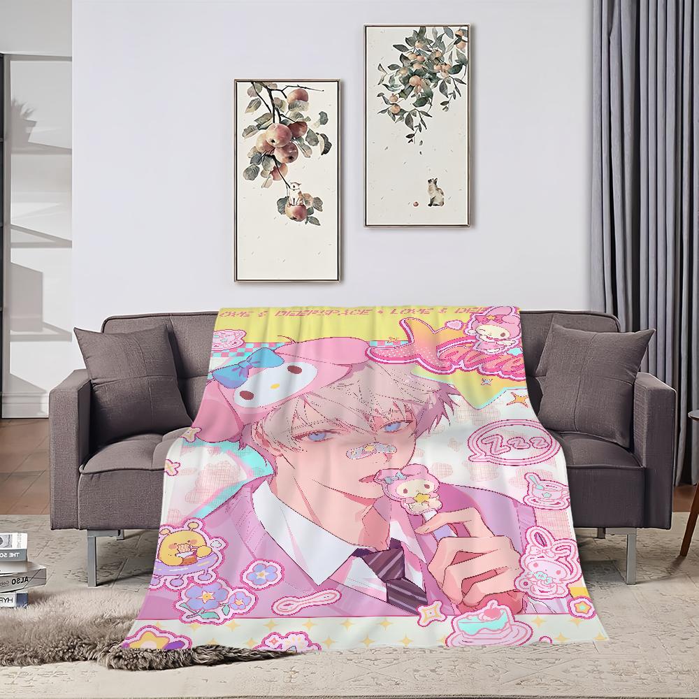 Love and Deepspace Xavier Zayne Macaron Colors warm soft plush blanket for sofa living room office bedroom travel gift Flannel