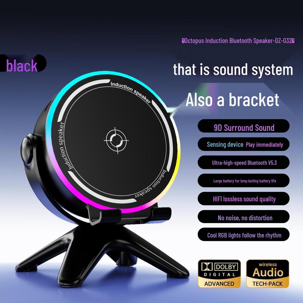 Ultra-Mini Bluetooth Speaker with Series Connection, Heavy Bass, Perfect for Parties, Climbing, and Office Use