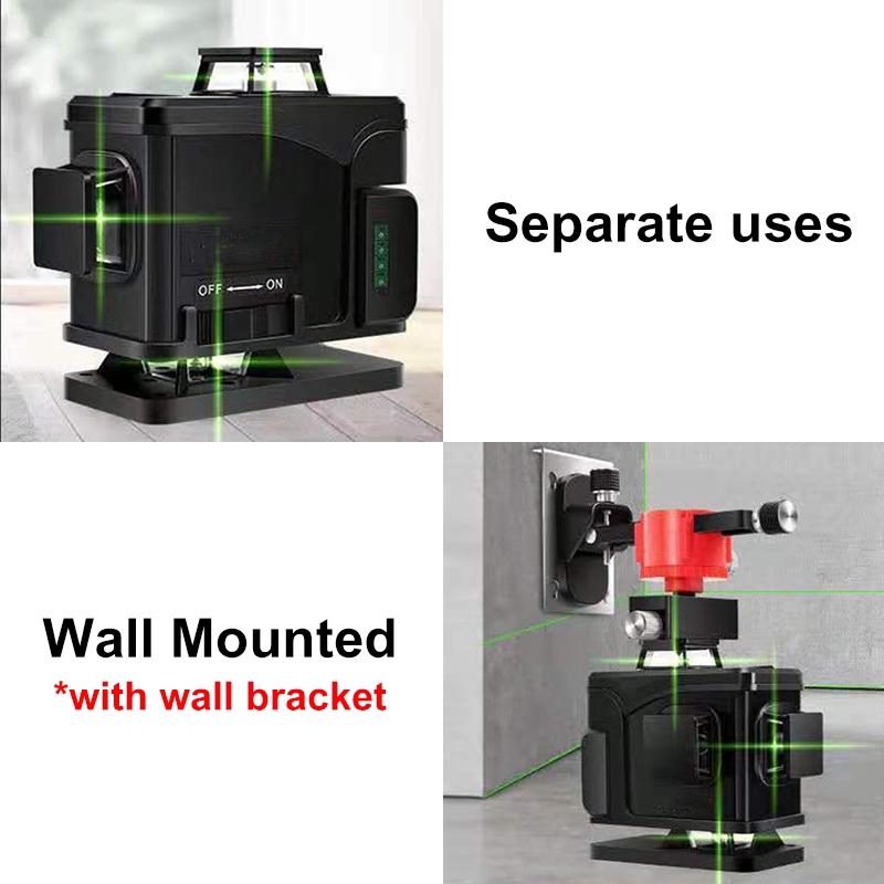 16 Green Lines Laser Level+Remote Controller 3D Self-Leveling 360 Horizontal And Vertical Cross Outdoor Powerful Laser