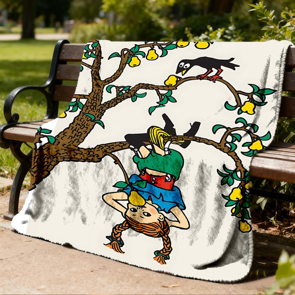 1pc Corpse Bride Outdoor Personalized Flannel Blanket, Soft, Lightweight Personalized Flannel Blanket, Digital Printing,