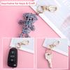 12pcs Double Opening Swivel Clasp Clips Metal Swivel Spring Snap Hooks Key Chain Clip with Key Ring Spring Coil Opening Keychain