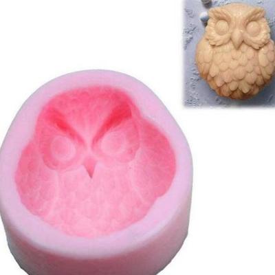 Creative Design Owl Shaped Silicone Mold 3D Owl Cake Mold Handmade Diy Kid Cake Decor Home Kitchen Baking Mould Random Color