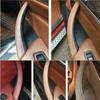 Inner Car Black Beige Left Right Passenger Door Pull Handle Leather Cover Trim Replacement For BMW X5 X6 E70 E71 E72