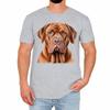Cute Dog Face Mens T-Shirt Adorable Pet Lover Funny Cartoon Birthday Gift