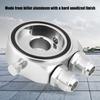 M20 X 1.5 Aluminum Oil Filter Cooler   Plate Adapter 1/8 NPT Oil Cooler Kit Silver