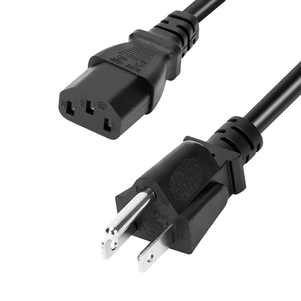 2 Prong AC Power Extension Adapter US Male To Female 18AWG/2C 125V 10A High Quality AC Power Extension Cords