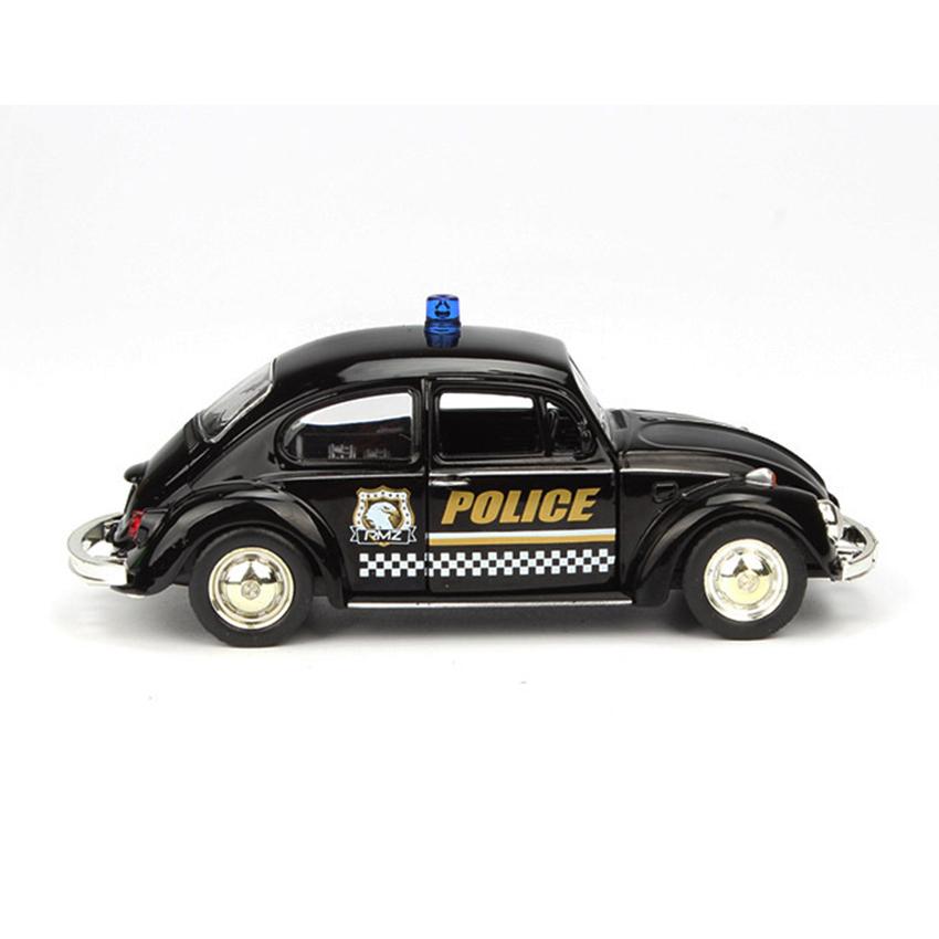 Policajný chrobák v mierke 1/36 1967 Policajný model auta zo zliatiny tlakového odliatku s vyťahovacím chrbtom pre deti Darčeky Kolekcia hračiek