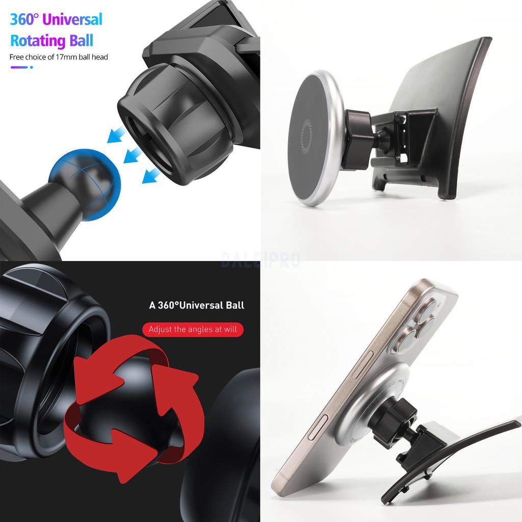 AABKS1 Designed for Porsche Cayenne 2010-2014 2015 Phone Holder Car Magnetic Mount Smart Sensing Wireless Charging One-Touch Release Qi