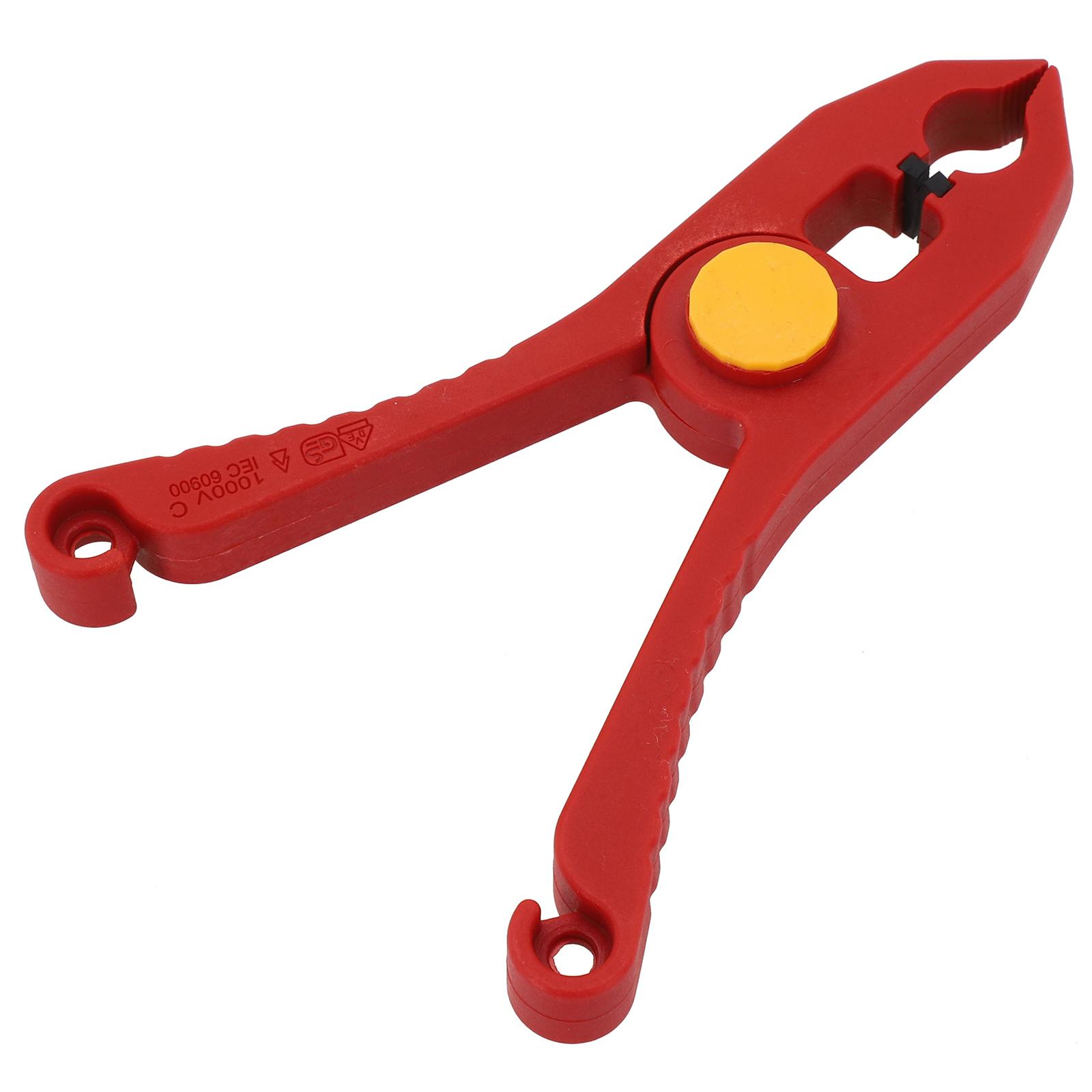 

Cable Clamp Safety Spring Clamp 1000V Insulation VDE Insulation Material Compact Size Long-term Use High Voltage Wire Clip Tool China Mainland