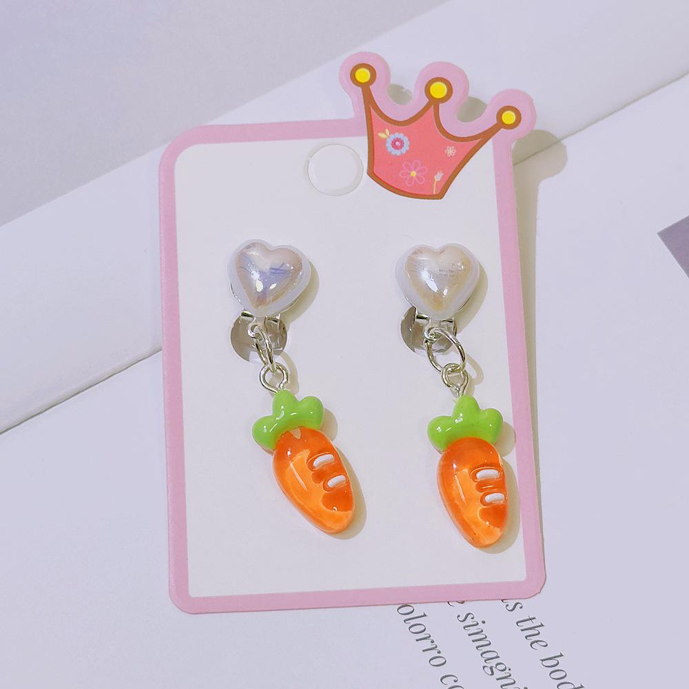 Girls' No-Pierce Fruit Earrings - Cute, Comfortable Clips & Dangles