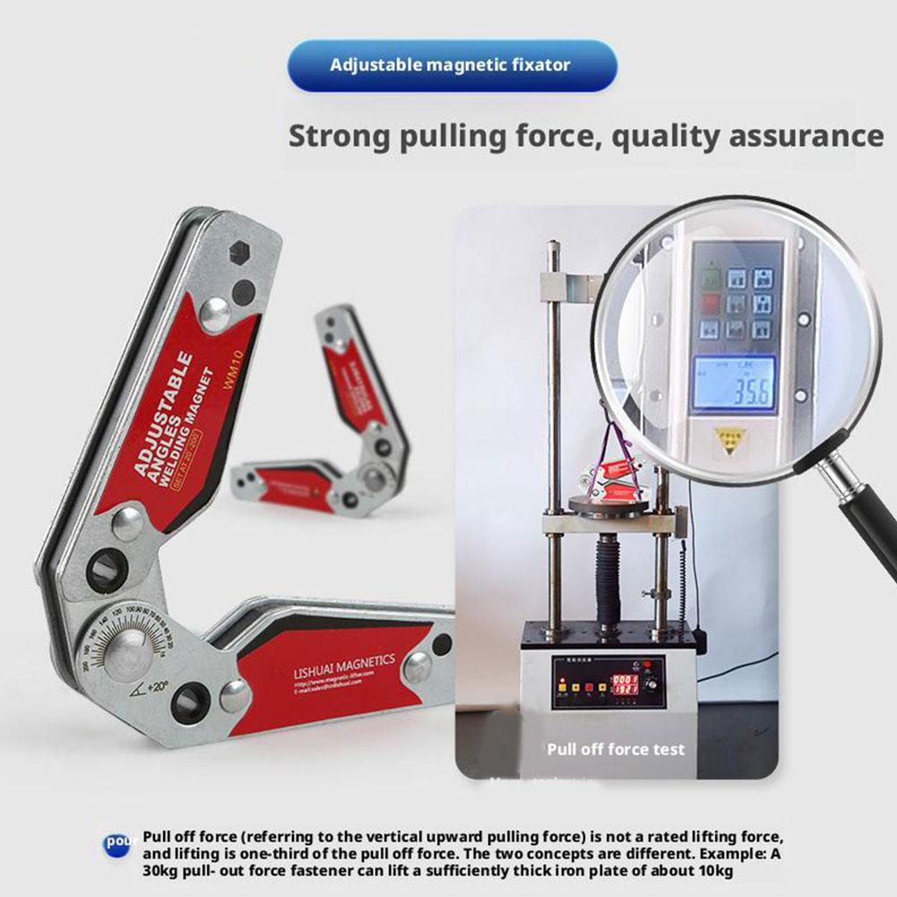 1 Stück Multi-Winkel Magnetklemme Werkzeug Schweißmagnet 20°-200° Verstellbare Winkel Magnetische Schweißklemme Halter Klein / Mittelgroß