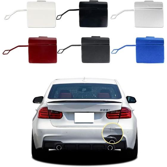 

Car Rear Bumper Tow Hook Cover Compatible with BMW 3 Series F30 M-Sport 2013 2014 2015 2016 2017 2018 320i 325d 328i Trailer Cover Cap 51128056615 Blue Right Passenger Side