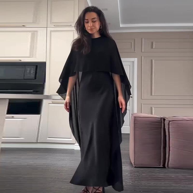 Dámský jednobarevný top bez rukávů a přehoz - Letní sada 2024 - Lehký zralý styl, evropský a americký