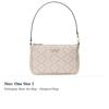 Kate Spade PVC Shoulder Bag, Handbag, Shoulder Bag Regular Women's Dark Beige Multicolor KI378-250