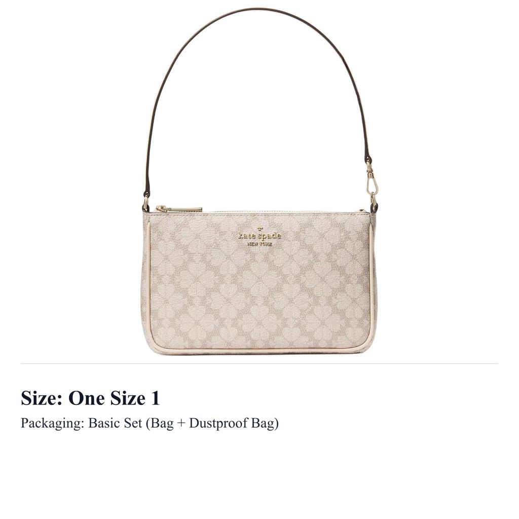 Kate Spade PVC Shoulder Bag, Handbag, Shoulder Bag Regular Women's Dark Beige Multicolor KI378-250