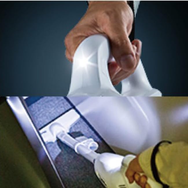 Cordless Vacuum Cleaner CL107FDSHW Pack Round Brush Set SHIBASHO Original Set Manufacturer Genuine Product (paper Type/one-touch Switch) + (Snow