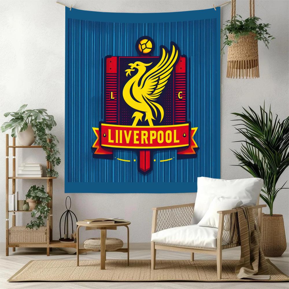Liverpool Football Club Vægdekoration Vægtæppe Kunst Til Kæledyrsminde Fødselsdag Bryllupsfest Baggrund Familiegave