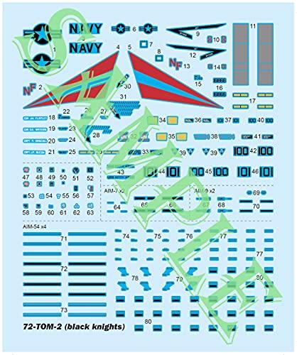 Doyusha 1/72 scale US Navy F-14A Tomcat VF-154 Black Knights plastic model kit (72-TOM-2)
