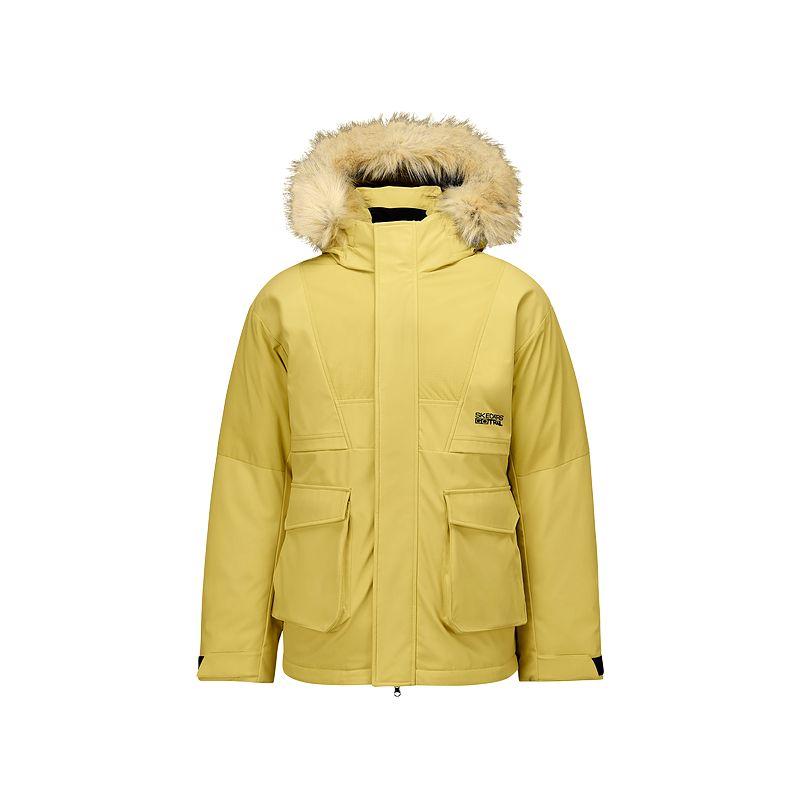 Skechers Duck Down Windproof Waterproof Warm Comfortable Mid-Length Down Jacket Unisex Outerwear P425U032-01UM XS