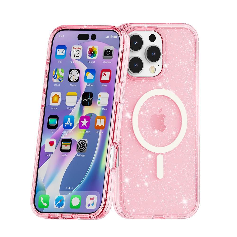 Suitable for IPHONE16PROMAX Phone Cases, N52 Strong Magnetic Attraction, Anti-drop for IPhone 15