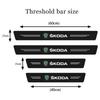 High Toughness Door Sill Anti Scratch Protection Trim Durable Door Threshold Step Guard Strip For Skoda Octavia Kodiaq Superb  FI4