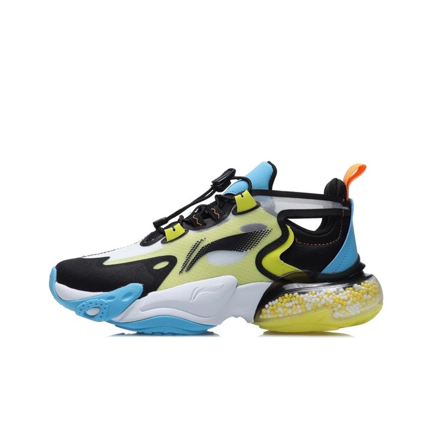 Li Ning Kids Half Palm Air Cushion Non-Slip Shock Absorbing Wear-Resistant Breathable Lightweight Low-Top Running Shoes Kids Running Shoes YKCR052-3