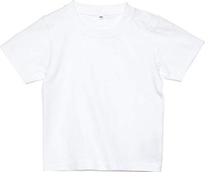 Short Sleeve CBT Heavyweight Baby White Japan 90cm To Japanese Size [Print Star] 5.6oz T-Shirt (equivalent 90)