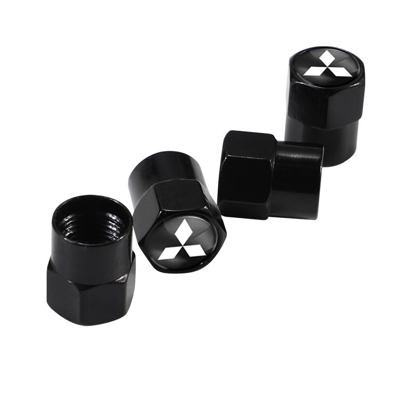 4Pcs Ralliart Aluminum Car Tire Wheel Valve Stem Cap For Mitsubishi ASX Lancer Pajero Outlander L200 EVO Galant Jinxuan