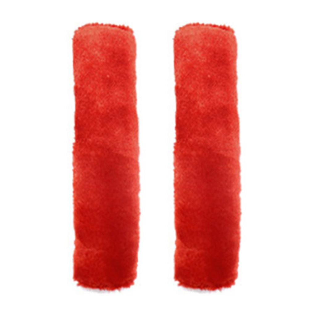 2pcs Car Pillow Fluffy Car Safety Belt Protect Shoulder Pad Vehicle Seat Sleep Positioner Non Slip Plush Car Accessorie